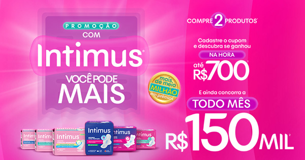 Promoção Ganhe Mais com Intimus 2023<!-- -->